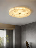 Load image into Gallery viewer, Round Mosaic Alabaster Ceiling Lamp