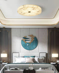 Load image into Gallery viewer, Round Mosaic Alabaster Ceiling Lamp