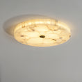 Load image into Gallery viewer, Round Mosaic Alabaster Ceiling Lamp