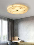 Load image into Gallery viewer, Round Mosaic Alabaster Ceiling Lamp