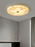 Load image into Gallery viewer, Round Mosaic Alabaster Ceiling Lamp
