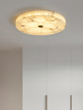 Load image into Gallery viewer, Round Mosaic Alabaster Ceiling Lamp