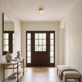 Load image into Gallery viewer, Round Alabaster Semi-Flush Mount
