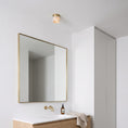 Load image into Gallery viewer, Round Alabaster Semi-Flush Mount