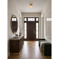 Load image into Gallery viewer, Round Alabaster Semi-Flush Mount