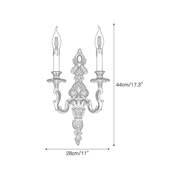 Royal Bee Wall Sconce – detail 3 — Dimension drawings 1