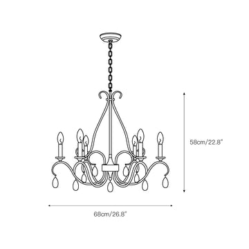 Saban Chandelier – detail 4 — Dimension drawings 1