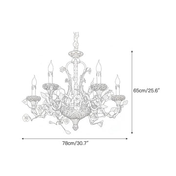 Sabine Flowers Chandelier – detail 3 — Dimension drawings 1