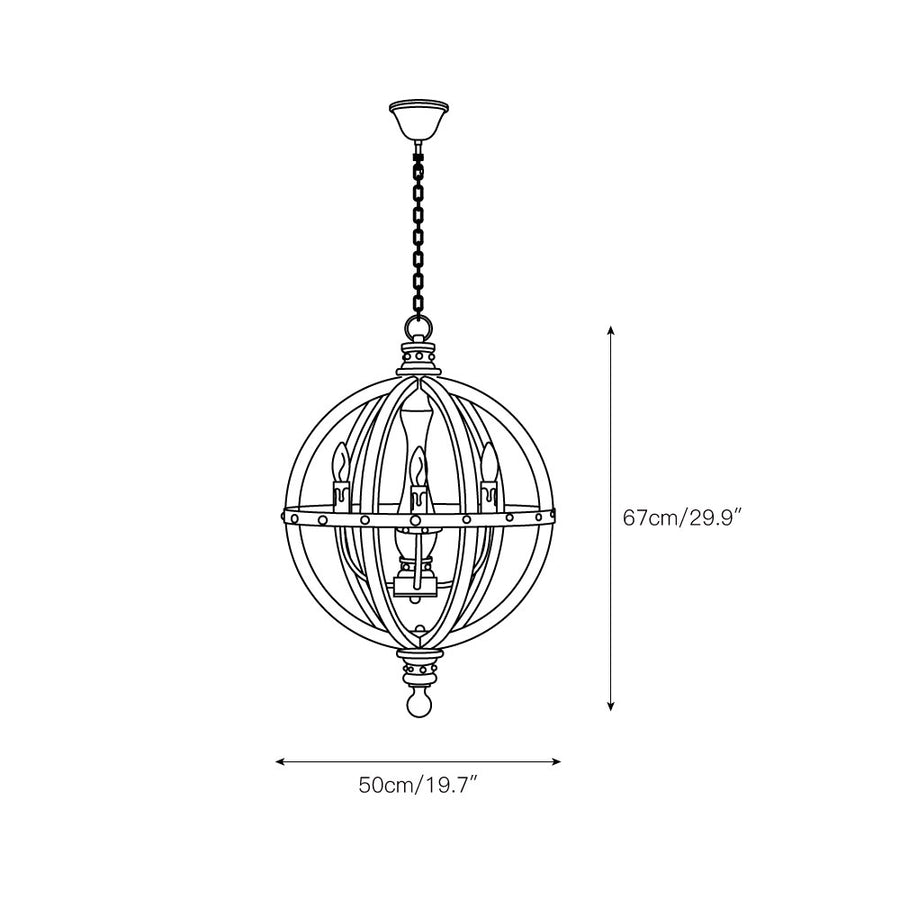 Marek Pendant Lamp – detail 3 — Dimension drawings 1