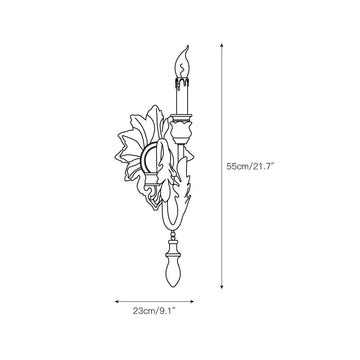 Salento Wall Lamp – detail 3 — Dimension drawings 1