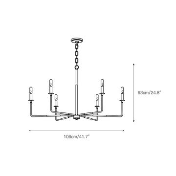 Alvaro Chandelier – detail 4 — Dimension drawings 1