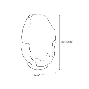 Salt Stone Table Lamp – detail 3 — Dimension drawings 1