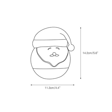 Santa Claus Night Light (built-in battery) – detail 3 — Dimension drawings 1