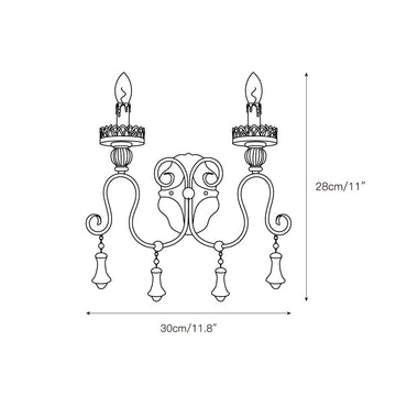 Santa Trinita Sconce – detail 4 — Dimension drawings 2