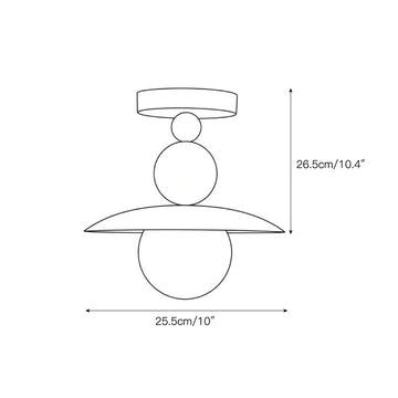 Sasco Ceiling Lamp – detail 3 — Dimension drawings 1