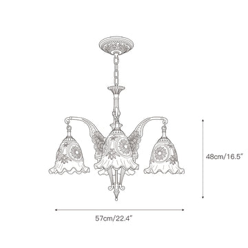 Savannah Bell Chandelier – detail 3 — Dimension drawings 1
