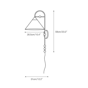 Savoe Plug-In Sconce – detail 3 — Dimension drawings 1