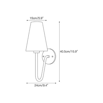Scoop Alabaster Wall Sconce – detail 3 — Dimension drawings 1