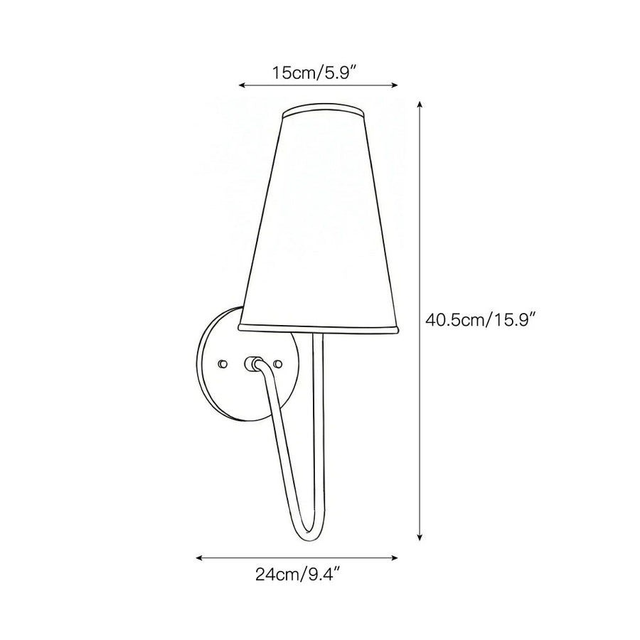 Scoop Wall Lamp – detail 3 — Dimension drawings 1