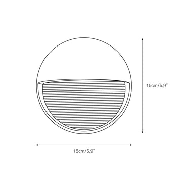 Scorpius Outdoor Wall Lamp – detail 6 — Dimension drawings 3