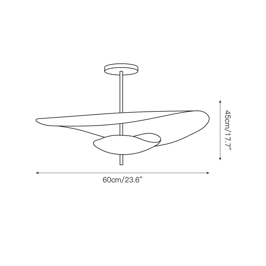 Selene Floating Pendant Lamp – detail 3 — Dimension drawings 1