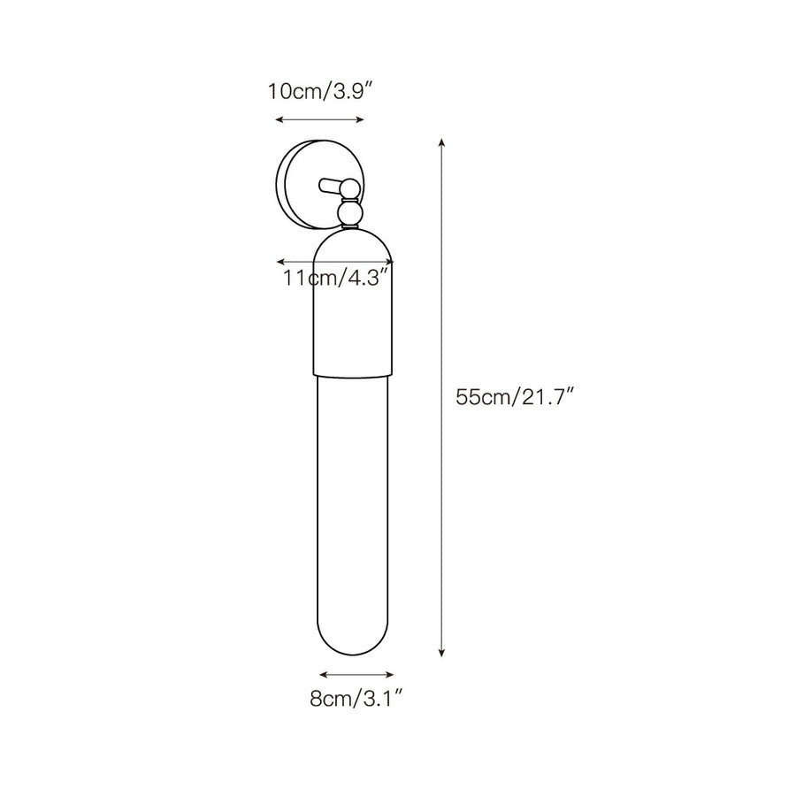 Selene Alabaster Wall Lamp – detail 3 — Dimension drawings 1