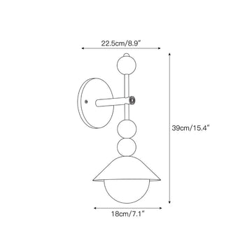 Selvoria Wall Sconce – detail 3 — Dimension drawings 1