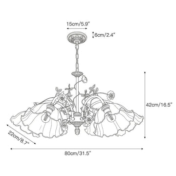 Serenade Chandelier – detail 6 — Dimension drawings 4