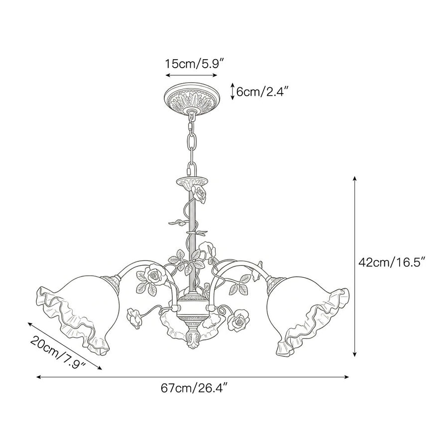 Serenade Chandelier – detail 9 — Dimension drawings 7