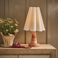 Load image into Gallery viewer, Shadon Marble Pleated Table Lamp