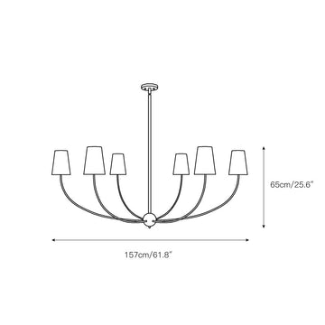 Shannon Chandelier – detail 5 — Dimension drawings 3