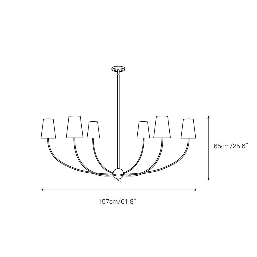 Shannon Chandelier – detail 5 — Dimension drawings 3