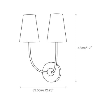 Shannon Wall Lamp – detail 4 — Dimension drawings 2