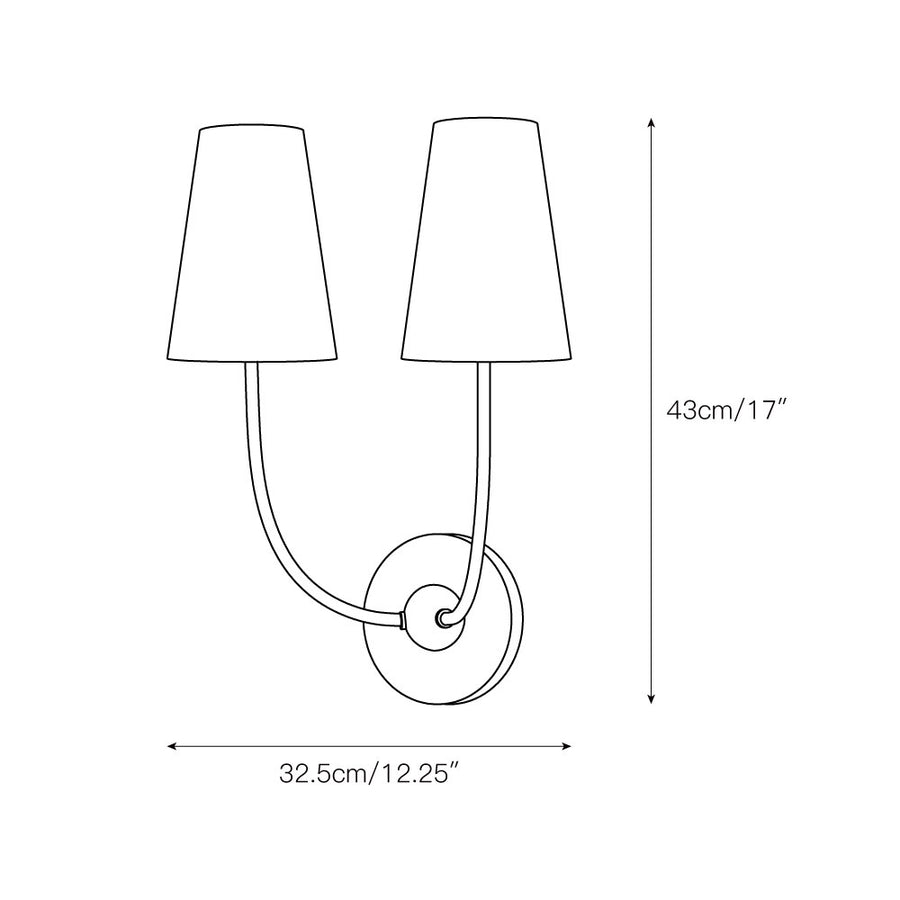 Shannon Wall Lamp – detail 4 — Dimension drawings 2