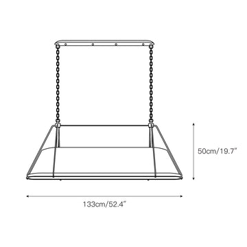 Shelton Linear Chandelier – detail 3 — Dimension drawings 1