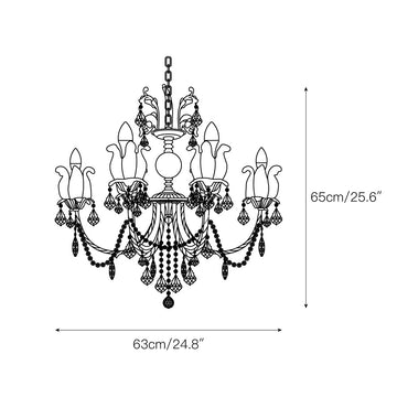 Silva Crystal Chandelier – detail 3 — Dimension drawings 1
