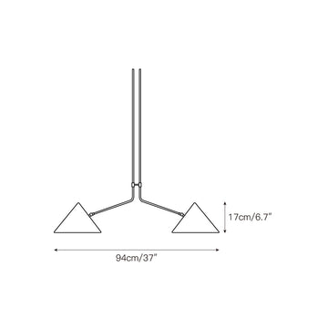 Slide 2 Arm Pendant Lamp – detail 3 — Dimension drawings 1