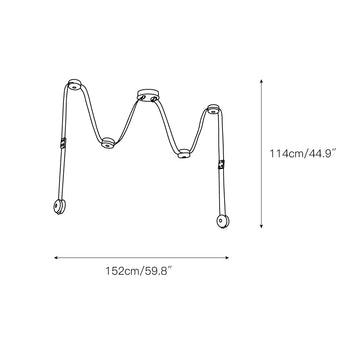 Snaps LED Chandelier – detail 4 — Dimension drawings 2