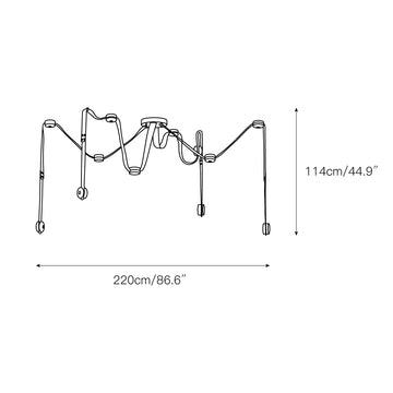 Snaps LED Chandelier – detail 3 — Dimension drawings 1