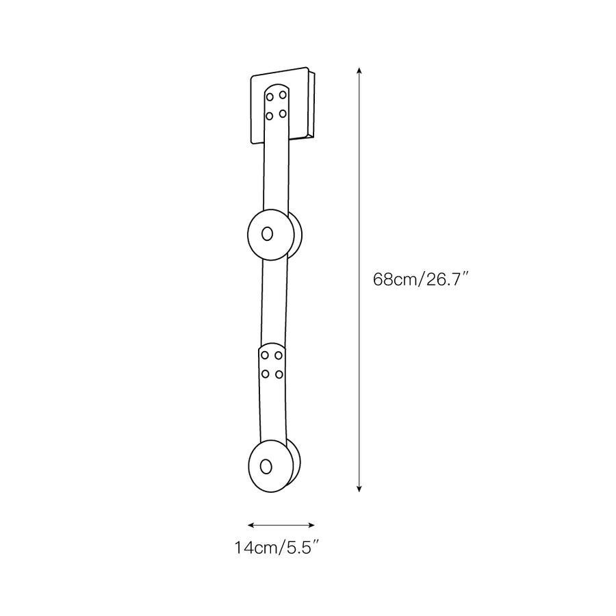 Snaps LED Sconce – detail 5 — Dimension drawings 3