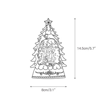 Snow Globe Table Lamp (built-in battery) – detail 3 — Dimension drawings 1
