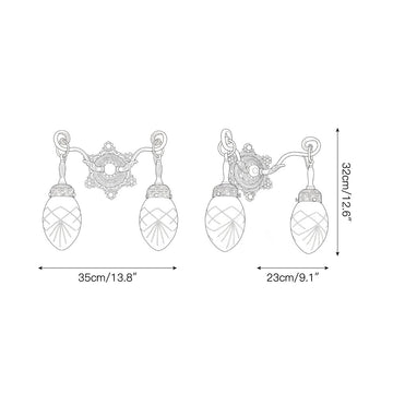 Solange Classic Wall Lamp – detail 4 — Dimension drawings 2