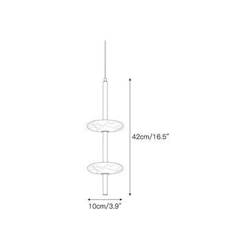 Solevane Alabaster Pendant Lamp – detail 3 — Dimension drawings 1