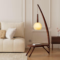 Load image into Gallery viewer, Solid Wood Coffee Table Storage Floor Lamp
