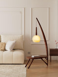 Load image into Gallery viewer, Solid Wood Coffee Table Storage Floor Lamp