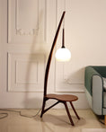 Load image into Gallery viewer, Solid Wood Coffee Table Storage Floor Lamp