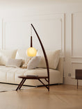Load image into Gallery viewer, Solid Wood Coffee Table Storage Floor Lamp