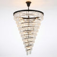 Load image into Gallery viewer, Spiral Tiered Layered Crystal Chandelier