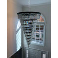Load image into Gallery viewer, Spiral Tiered Layered Crystal Chandelier