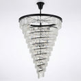 Load image into Gallery viewer, Spiral Tiered Layered Crystal Chandelier